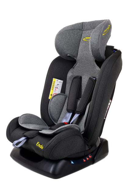 Scaun Auto Profesional Pentru Copil, Baby Jolie ENDO IDL Collection, 3 Grupe de Greutate 0-36 kg, Pozitie de Somn, Instalare In Fata si Spate, Centuri de Siguranta cu 5 Puncte, Tetiera Reglabila, Negru-Gri