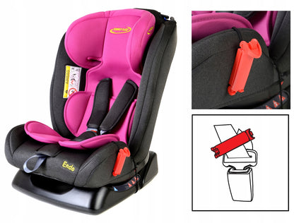 Scaun Auto Profesional Pentru Copil, Baby Jolie ENDO IDL Collection, 3 Grupe de Greutate 0-36 kg, Pozitie de Somn, Instalare In Fata si Spate, Centuri de Siguranta cu 5 Puncte, Tetiera Reglabila, Roz