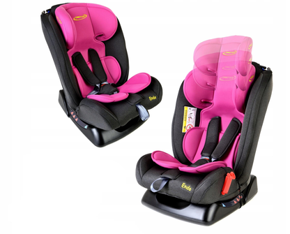 Scaun Auto Profesional Pentru Copil, Baby Jolie ENDO IDL Collection, 3 Grupe de Greutate 0-36 kg, Pozitie de Somn, Instalare In Fata si Spate, Centuri de Siguranta cu 5 Puncte, Tetiera Reglabila, Roz