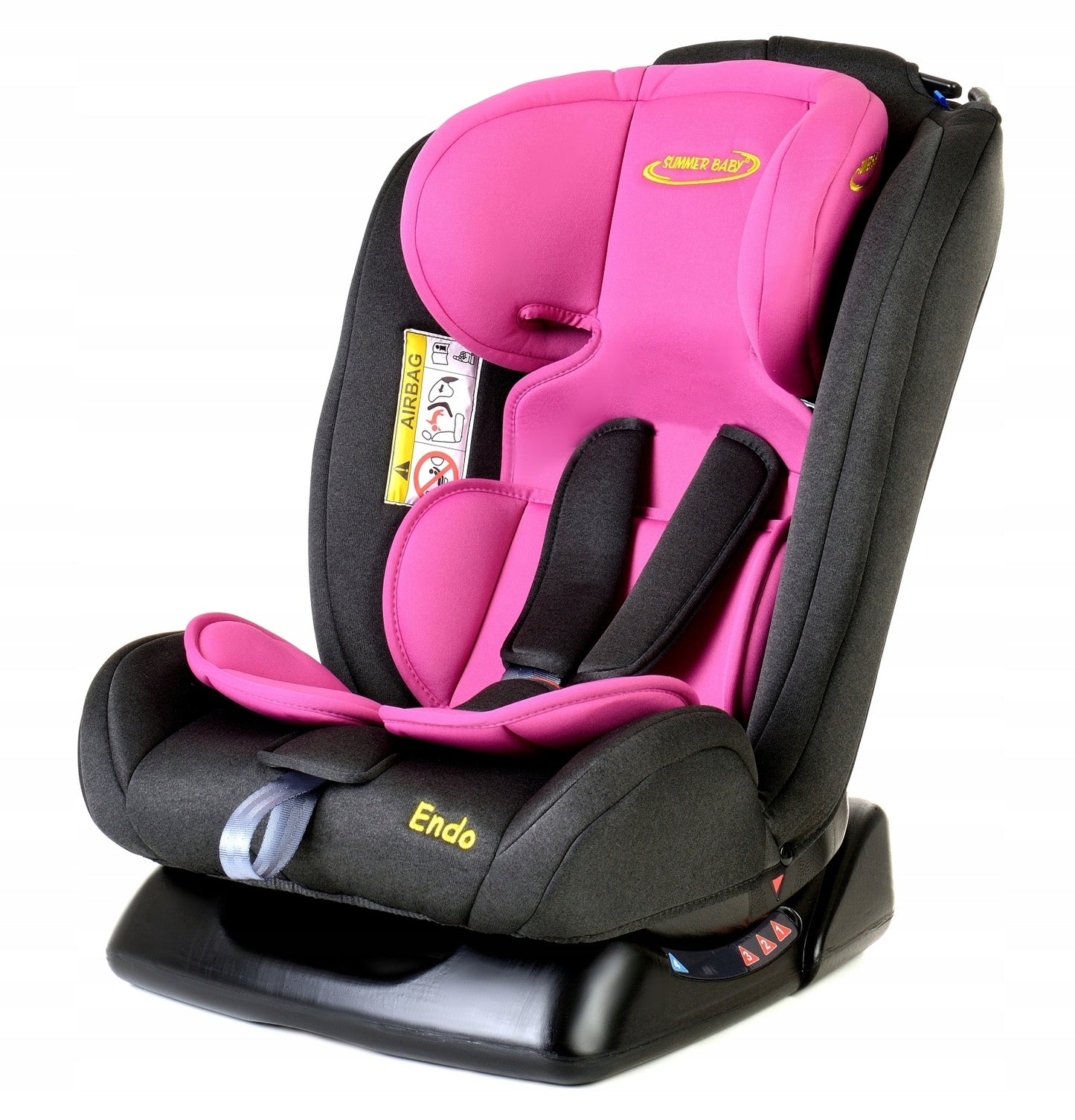 Scaun Auto Profesional Pentru Copil, Baby Jolie ENDO IDL Collection, 3 Grupe de Greutate 0-36 kg, Pozitie de Somn, Instalare In Fata si Spate, Centuri de Siguranta cu 5 Puncte, Tetiera Reglabila, Roz