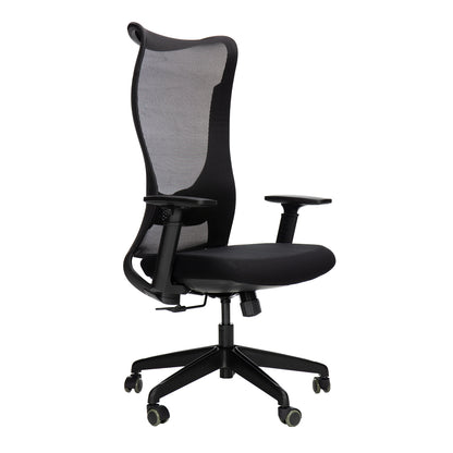 Scaun de Birou Ergonomic idealStore Confort Lux Ergo 960, Sezut din Spuma Confortabila, Spatar aerisit, Cotiere reglabile 2D, Spatarul poate fi inclinat pana la 130