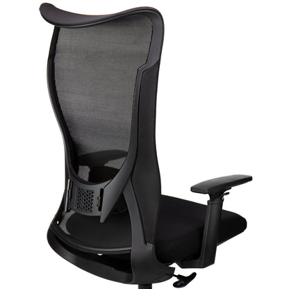 Scaun de Birou Ergonomic idealStore Confort Lux Ergo 960, Sezut din Spuma Confortabila, Spatar aerisit, Cotiere reglabile 2D, Spatarul poate fi inclinat pana la 130