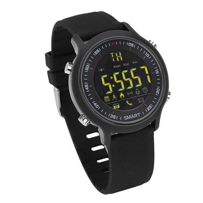 Ceas Smartwatch sport Exodus 2018, OLED display, bluetooth 4.0, compatibil Android / IOS,, WaterProof, Bratara : Silicon, culoare : Negru