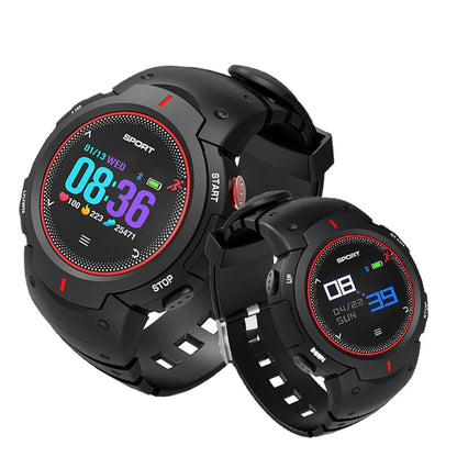 Ceas si Bratara Fitness Smart Frontier 13 2018, Monitorizare Puls, Notificare Apeluri si Mesaje, IP68 Waterproof, Incarcare Magnetica, Culoare Negru