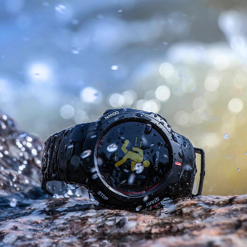 Ceas si Bratara Fitness Smart Frontier 13 2018, Monitorizare Puls, Notificare Apeluri si Mesaje, IP68 Waterproof, Incarcare Magnetica, Culoare Negru