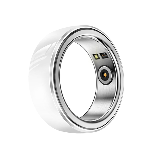 Inel Inteligent Multifunctional Fashion Ring idealSTORE Blouetooth, Monitorizeaza Ritmul Cardiac, Tensiunea Arteriala, Oxigenul din Sange, Temperatura corpului, Somnul, Calorii, Distanta, Miscarea, Multi-Sport, IP68, Otel Inoxidabil-Ceramica, Marime 16 mm