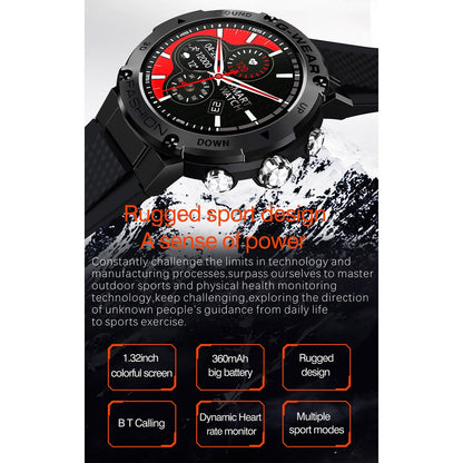 SmartWatch New Fashion idealSTORE, Ecran Complet Tactil 1.32 inch, Apel Bluetooth, Notificari si Momento, Monitorizare Ritm Cardiac/Tensiune Arteriala, Cadrane Personalizate, Moduri Sport, Compatibil iOS si Android, Design Premium