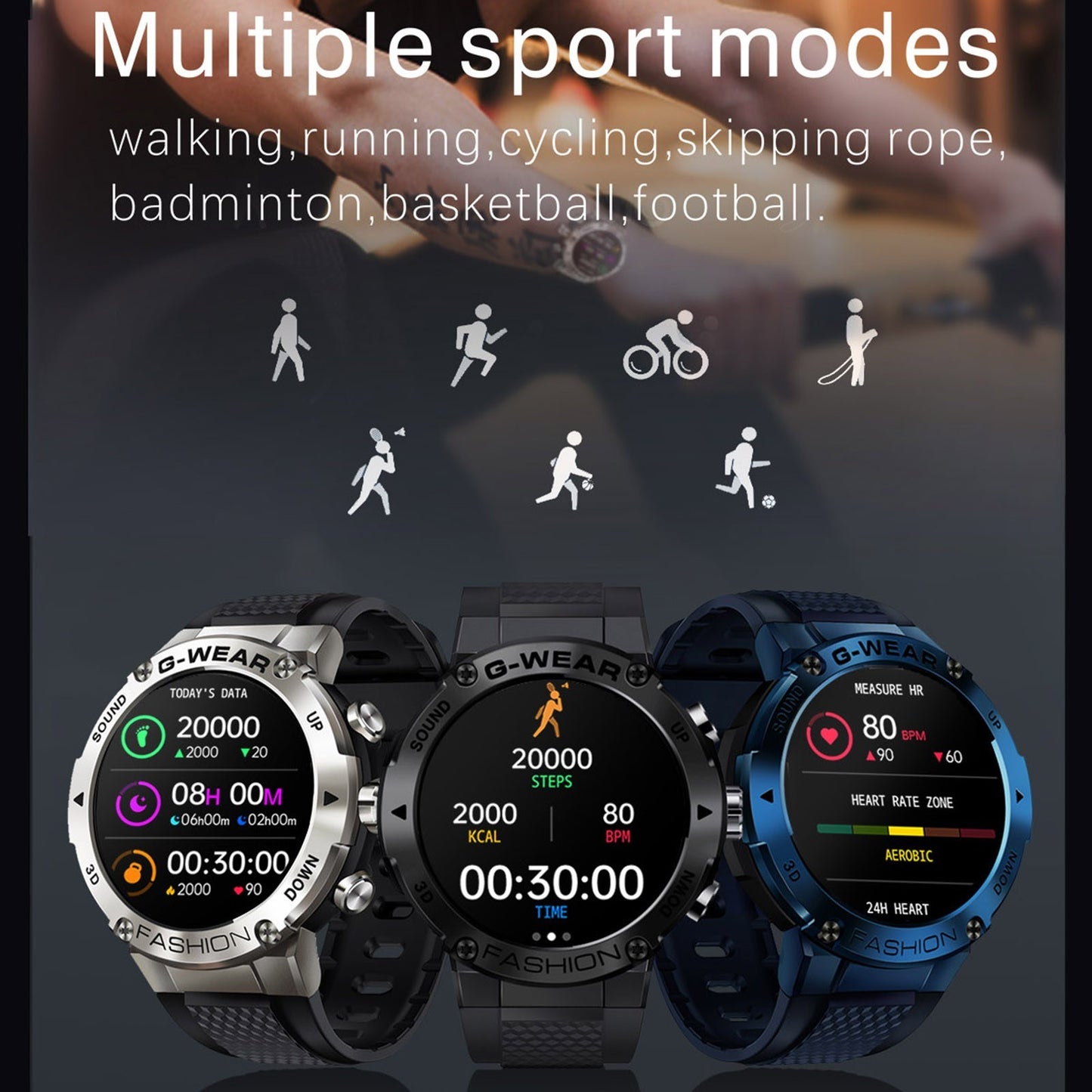 SmartWatch New Fashion idealSTORE, Ecran Complet Tactil 1.32 inch, Apel Bluetooth, Notificari si Momento, Monitorizare Ritm Cardiac/Tensiune Arteriala, Cadrane Personalizate, Moduri Sport, Compatibil iOS si Android, Design Premium