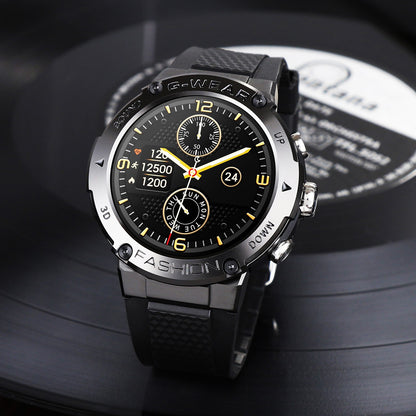 SmartWatch New Fashion idealSTORE, Ecran Complet Tactil 1.32 inch, Apel Bluetooth, Notificari si Momento, Monitorizare Ritm Cardiac/Tensiune Arteriala, Cadrane Personalizate, Moduri Sport, Compatibil iOS si Android, Design Premium