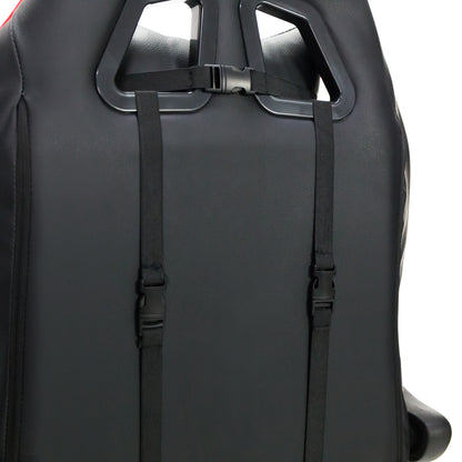 Scaun Gaming Reglabil idealStore eSPORT, Suport pentru Picioare Retractabil, Cotiere reglabile, Perne Confortabile, Modificare inclinatie spatar, Alb Negru