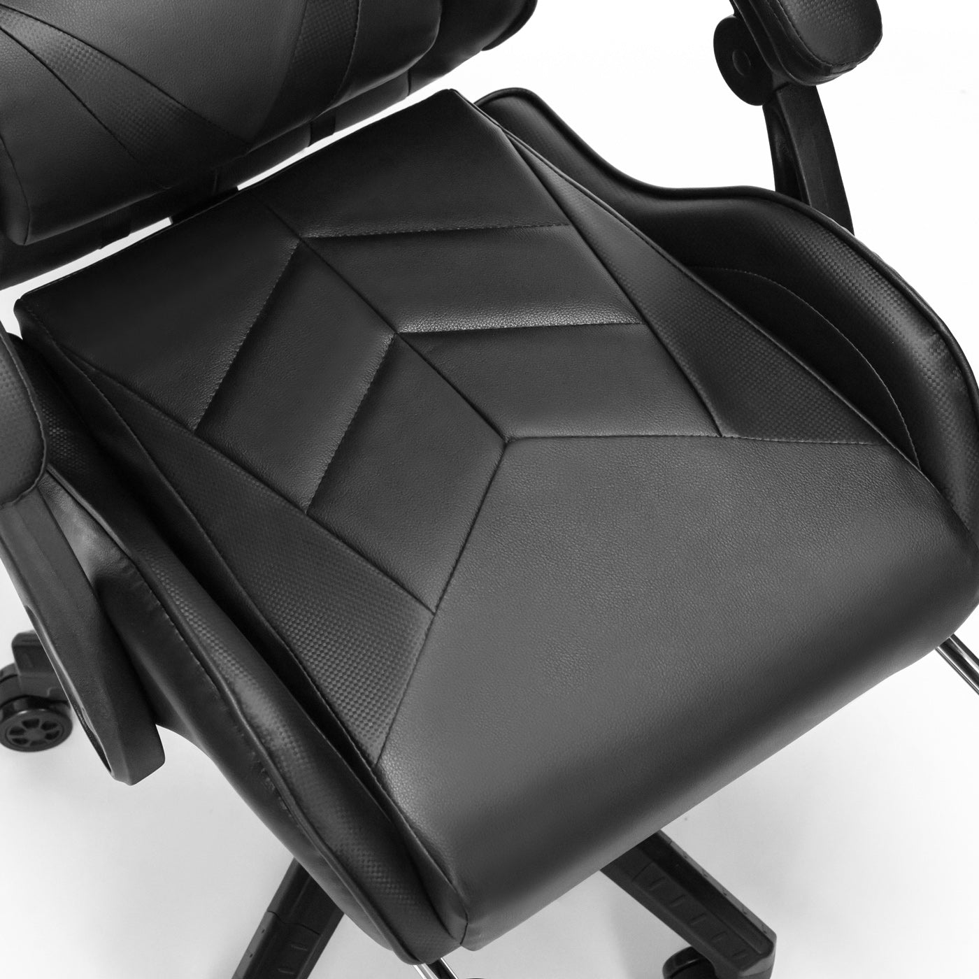 Scaun Gaming Reglabil idealStore eSPORT, Suport pentru Picioare Retractabil, Cotiere reglabile, Perne Confortabile, Modificare inclinatie spatar, Carbon