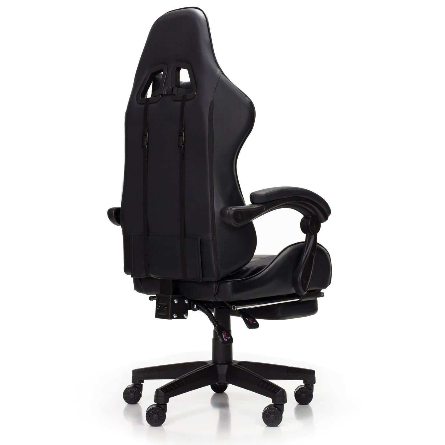 Scaun Gaming Reglabil idealStore eSPORT, Suport pentru Picioare Retractabil, Cotiere reglabile, Perne Confortabile, Modificare inclinatie spatar, Carbon