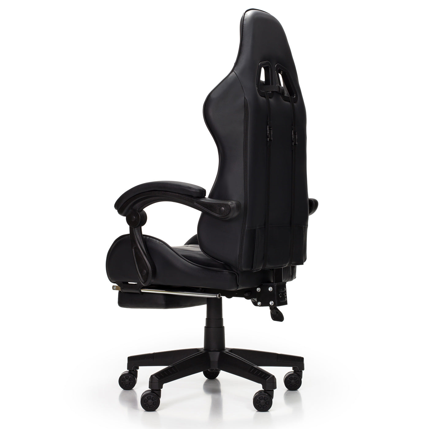 Scaun Gaming Reglabil idealStore eSPORT, Suport pentru Picioare Retractabil, Cotiere reglabile, Perne Confortabile, Modificare inclinatie spatar, Carbon