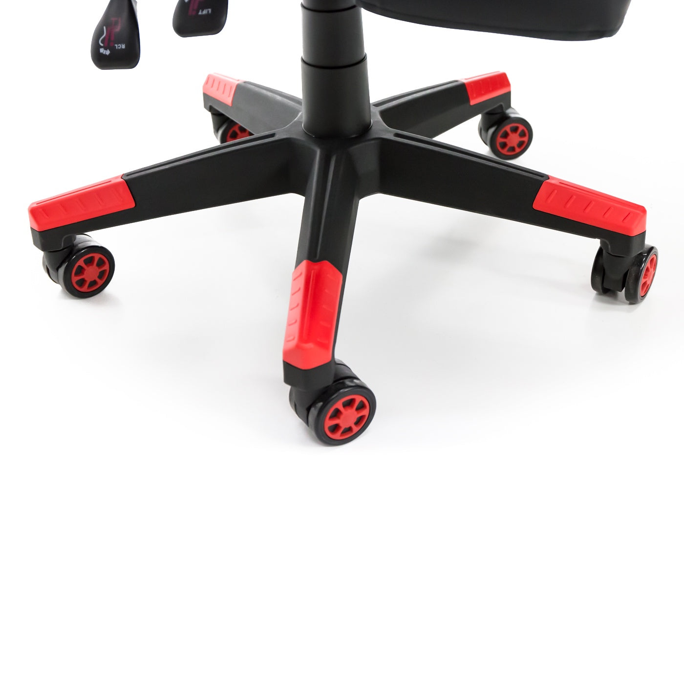 Scaun Gaming Reglabil idealStore eSPORT, Suport pentru Picioare Retractabil, Cotiere reglabile, Perne Confortabile, Modificare inclinatie spatar, Red Black