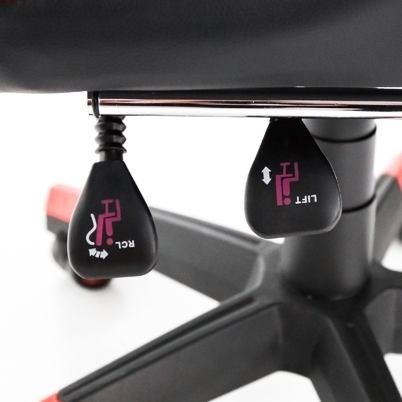 Scaun Gaming Reglabil idealStore eSPORT, Suport pentru Picioare Retractabil, Cotiere reglabile, Perne Confortabile, Modificare inclinatie spatar, Red Black