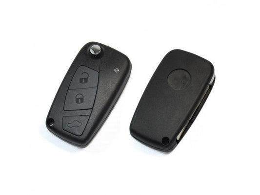 Carcasa telecomanda briceag compatibila Fiat, tip briceag, 3 butoane