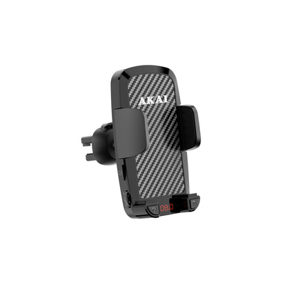 Suport de telefon auto idealSTORE, Cu functie de transmitator FM, Incarcator USB, Functie bluetooth, Iesire alimentare 5V