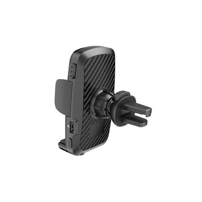 Suport de telefon auto idealSTORE, Cu functie de transmitator FM, Incarcator USB, Functie bluetooth, Iesire alimentare 5V