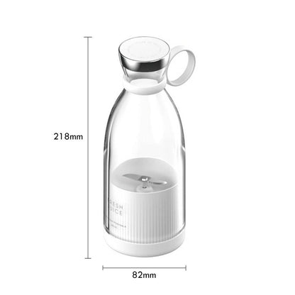 Mini Blender Electric FreshMix White IdealStore Portabil, Incarcare Magnetica Wireless, 4 Lame din otel inoxidabil 3D, Capacitate 350 ml, Putere 20.000 rpm, Usor de curatat, 3 viteze de mixare