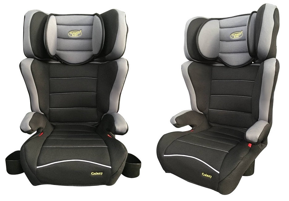 Scaun Auto Profesional Pentru Copil, Baby Jolie GALAXY IDL Collection, 2 Grupe de Greutate 15-36 kg, Tetiera Reglabila, Cotiere Special Conturate, Suport Sticla, Material Rezistent, Negru Gri