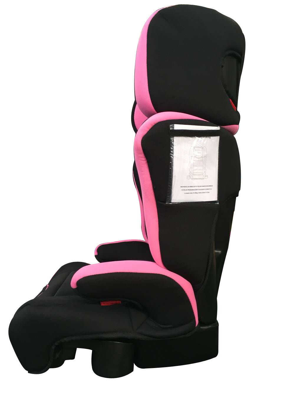 Scaun Auto Profesiona Pentru Copil, Baby Jolie GALAXY IDL Collection, 2 Grupe de Greutate 15-36 kg, Tetiera Reglabila, Cotiere Special Conturate, Suport Sticla, Material Rezistent, Negru Roz