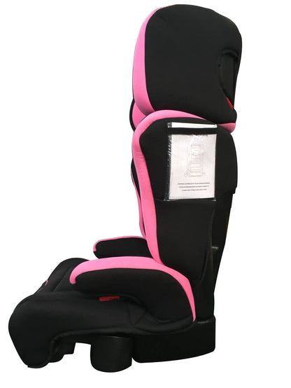 Scaun Auto Profesiona Pentru Copil, Baby Jolie GALAXY IDL Collection, 2 Grupe de Greutate 15-36 kg, Tetiera Reglabila, Cotiere Special Conturate, Suport Sticla, Material Rezistent, Negru Roz