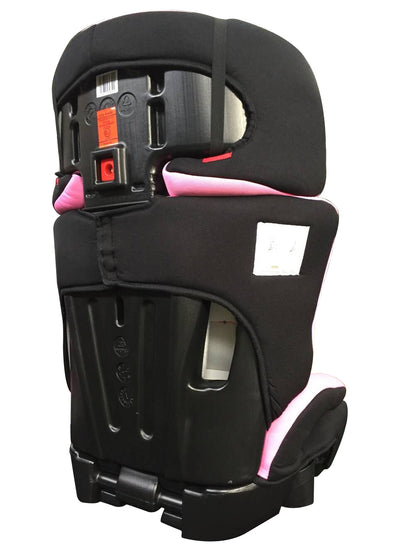 Scaun Auto Profesiona Pentru Copil, Baby Jolie GALAXY IDL Collection, 2 Grupe de Greutate 15-36 kg, Tetiera Reglabila, Cotiere Special Conturate, Suport Sticla, Material Rezistent, Negru Roz