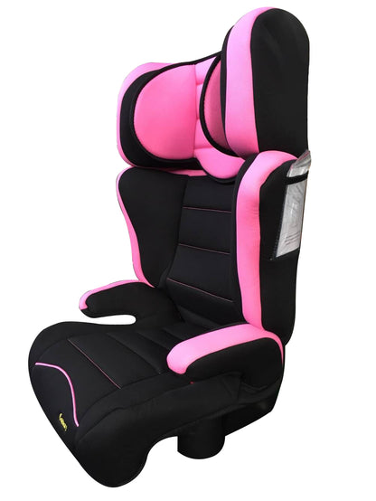 Scaun Auto Profesiona Pentru Copil, Baby Jolie GALAXY IDL Collection, 2 Grupe de Greutate 15-36 kg, Tetiera Reglabila, Cotiere Special Conturate, Suport Sticla, Material Rezistent, Negru Roz