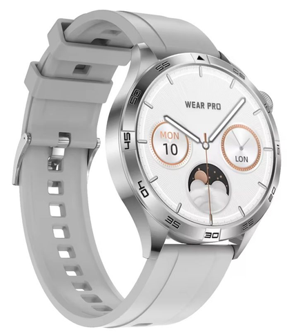 Smartwatch idealSTORE GalaxyONE, Raspuns la Apel, Apelare, GPS, Tracker Fitness, Monitorizare Sanatate, 200 Moduri Sportive, Impermeabil, Management Somn, Asistent Vocal, Ceas Global, Bratara Silicon Gry