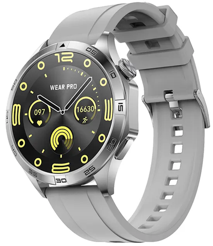 Smartwatch idealSTORE GalaxyONE, Raspuns la Apel, Apelare, GPS, Tracker Fitness, Monitorizare Sanatate, 200 Moduri Sportive, Impermeabil, Management Somn, Asistent Vocal, Ceas Global, Bratara Silicon Gry