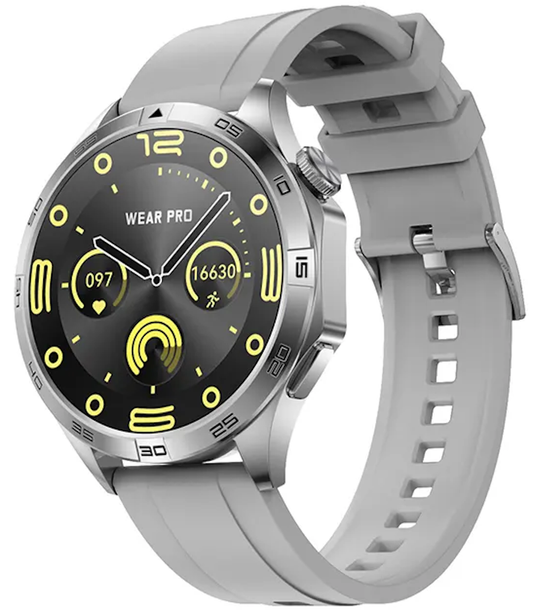 Smartwatch idealSTORE GalaxyONE, Raspuns la Apel, Apelare, GPS, Tracker Fitness, Monitorizare Sanatate, 200 Moduri Sportive, Impermeabil, Management Somn, Asistent Vocal, Ceas Global, Bratara Silicon Gry