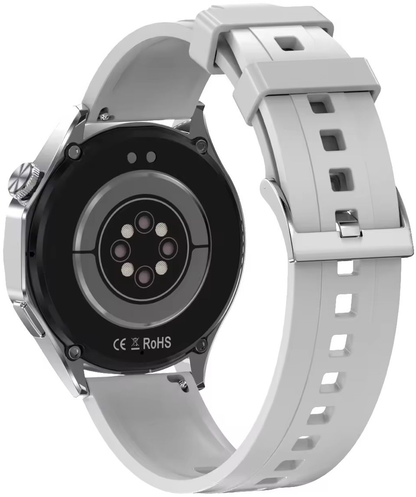 Smartwatch idealSTORE GalaxyONE, Raspuns la Apel, Apelare, GPS, Tracker Fitness, Monitorizare Sanatate, 200 Moduri Sportive, Impermeabil, Management Somn, Asistent Vocal, Ceas Global, Bratara Silicon Gry