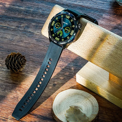 Smartwatch idealSTORE GalaxyONE, Raspuns la Apel, Apelare, GPS, Tracker Fitness, Monitorizare Sanatate, 200 Moduri Sportive, Impermeabil, Management Somn, Asistent Vocal, Ceas Global, Bratara Silicon, Negru