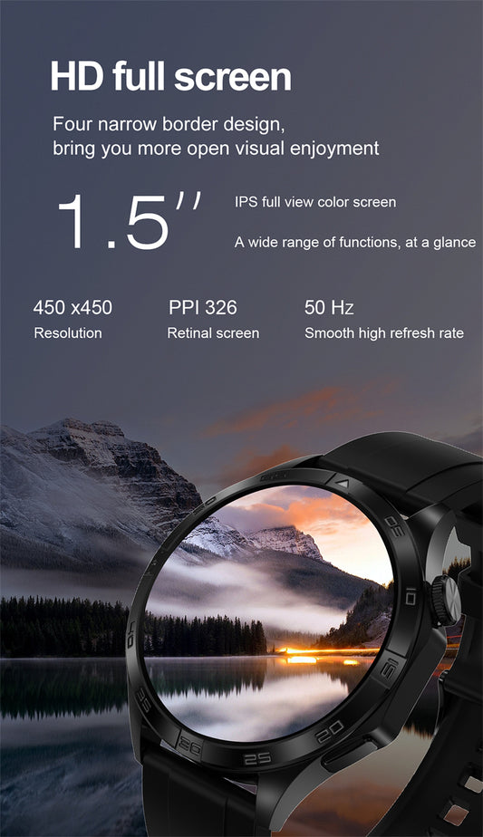 Smartwatch idealSTORE GalaxyONE, Raspuns la Apel, Apelare, GPS, Tracker Fitness, Monitorizare Sanatate, 200 Moduri Sportive, Impermeabil, Management Somn, Asistent Vocal, Ceas Global, Bratara Silicon, Negru