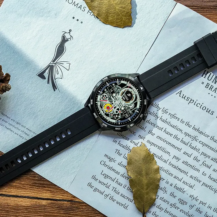 Smartwatch idealSTORE GalaxyONE, Raspuns la Apel, Apelare, GPS, Tracker Fitness, Monitorizare Sanatate, 200 Moduri Sportive, Impermeabil, Management Somn, Asistent Vocal, Ceas Global, Bratara Silicon, Negru