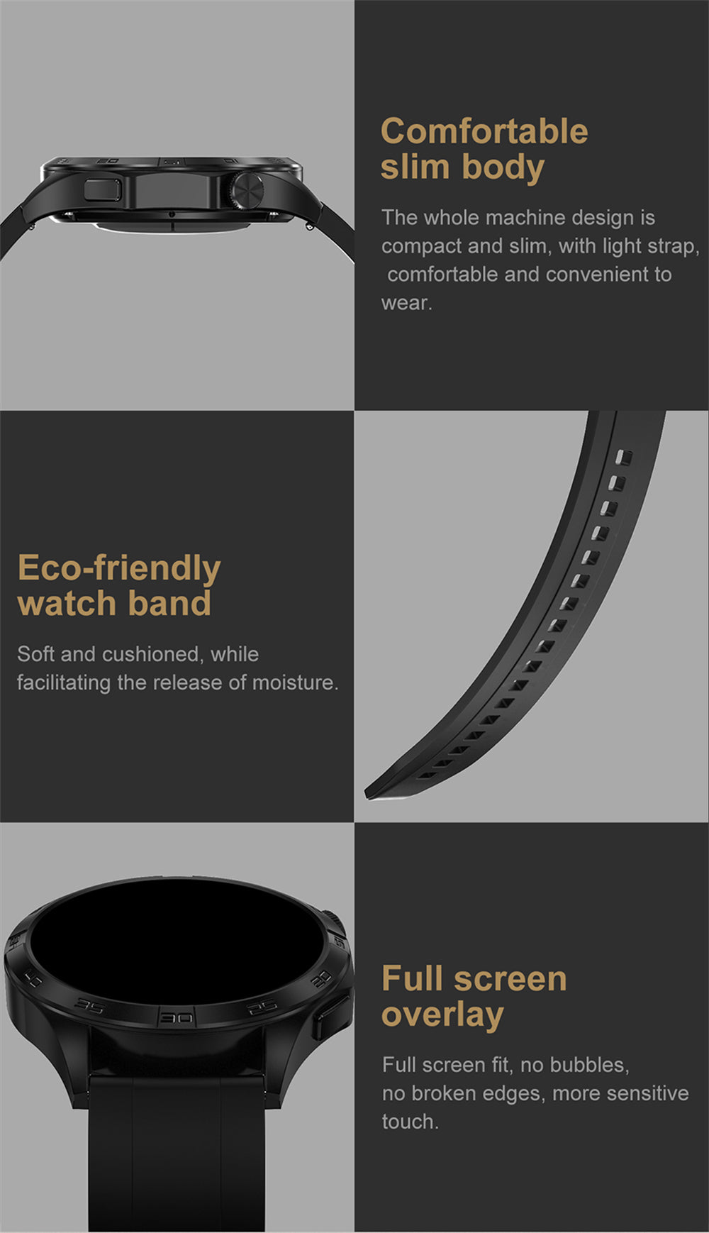 Smartwatch idealSTORE GalaxyONE, Raspuns la Apel, Apelare, GPS, Tracker Fitness, Monitorizare Sanatate, 200 Moduri Sportive, Impermeabil, Management Somn, Asistent Vocal, Ceas Global, Bratara Silicon, Negru