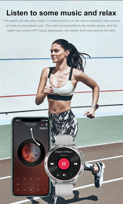 Smartwatch idealSTORE GalaxyONE, Raspuns la Apel, Apelare, GPS, Tracker Fitness, Monitorizare Sanatate, 200 Moduri Sportive, Impermeabil, Management Somn, Asistent Vocal, Ceas Global, Bratara Silicon, Negru