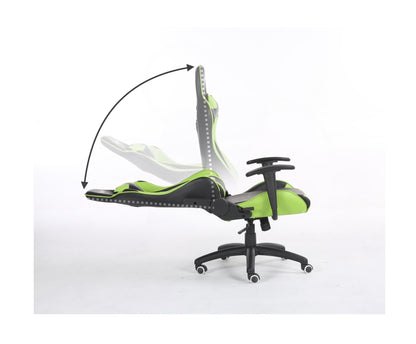 Scaun Gaming Reglabil cu mecanism TILT idealSTORE Racing eSPORT COLLECTION, Asigura pozitia si confortul corect al corpului, Echipat cu cotiere reglabile, perne confortabile, Posibilitatea modificarii unghiului spatarului pana la 180 , Negru-Rosu