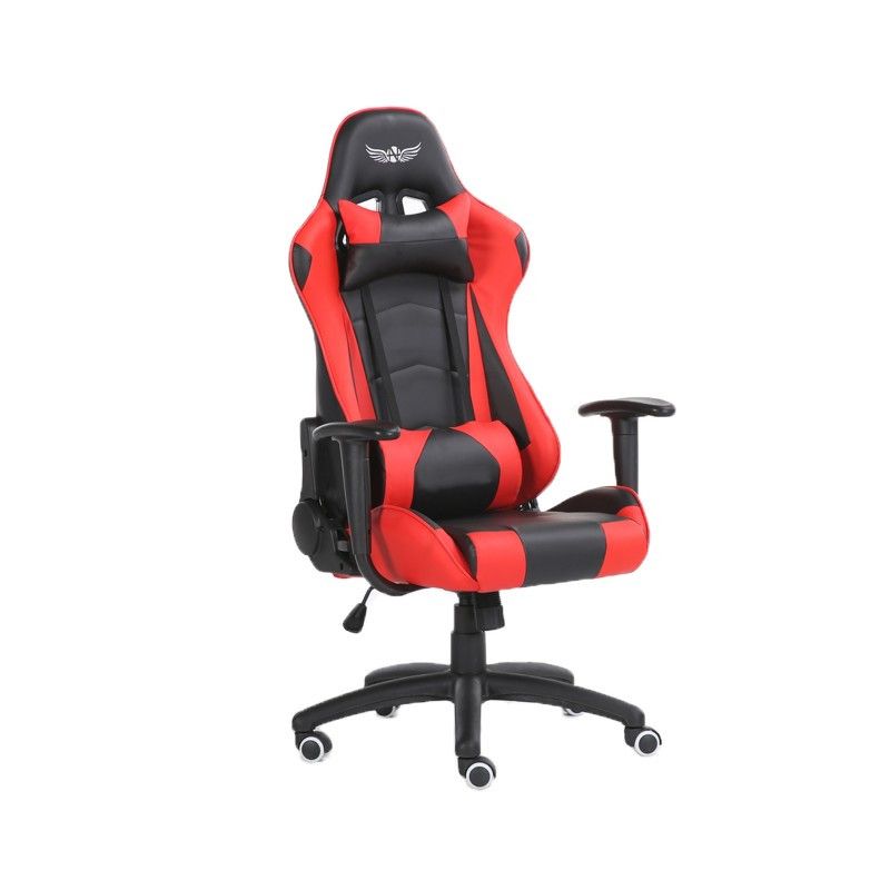 Scaun Gaming Reglabil cu mecanism TILT idealSTORE Racing eSPORT COLLECTION, Asigura pozitia si confortul corect al corpului, Echipat cu cotiere reglabile, perne confortabile, Posibilitatea modificarii unghiului spatarului pana la 180 , Negru-Rosu