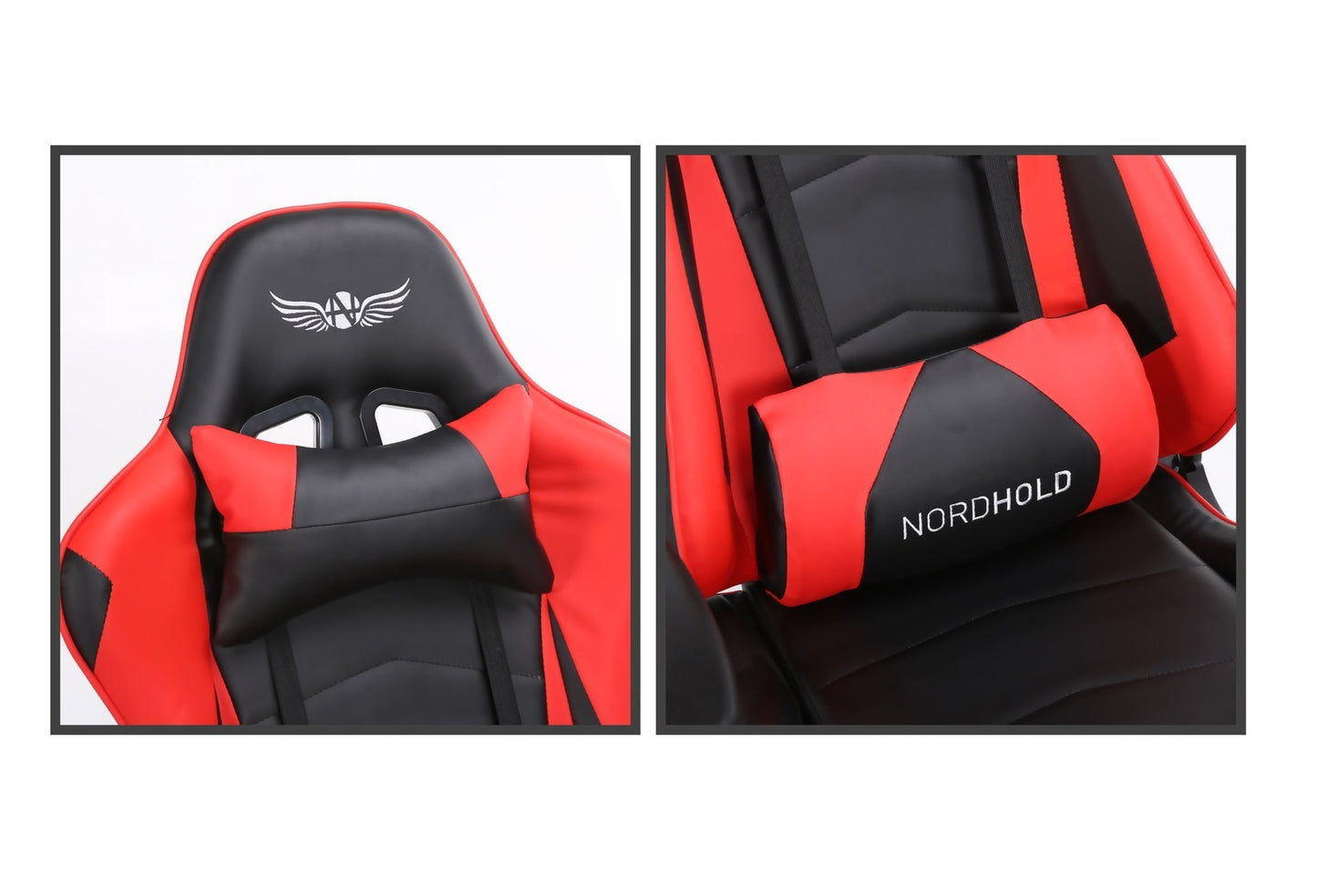 Scaun Gaming Reglabil cu mecanism TILT idealSTORE Racing eSPORT COLLECTION, Asigura pozitia si confortul corect al corpului, Echipat cu cotiere reglabile, perne confortabile, Posibilitatea modificarii unghiului spatarului pana la 180 , Negru-Rosu