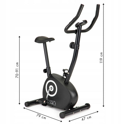 Bicicleta Magnetica idealStore Fitness XPRO, Inaltime Reglabila, Viteza Reglabila, Calculator cu functii de Monitorizare, Pedale cu Curele de sustinere, Picioare Reglabile din Cauciuc