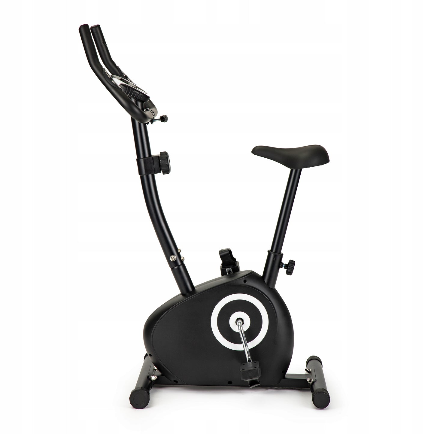 Bicicleta Magnetica idealStore Fitness XPRO, Inaltime Reglabila, Viteza Reglabila, Calculator cu functii de Monitorizare, Pedale cu Curele de sustinere, Picioare Reglabile din Cauciuc