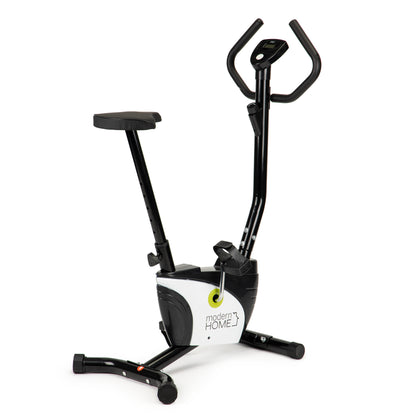 Bicicleta fitness Multifunctionala idealSTORE Dimensiuni 122 x 75 cm, Monitorizeaza viteza, distanta, caloriile arse, Sezut reglabil, Echipat cu roti pentru transport, Sarcina 125 Kg