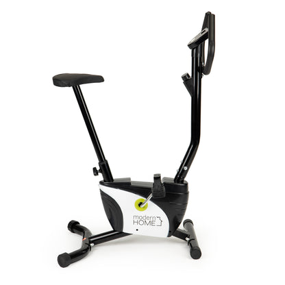 Bicicleta fitness Multifunctionala idealSTORE Dimensiuni 122 x 75 cm, Monitorizeaza viteza, distanta, caloriile arse, Sezut reglabil, Echipat cu roti pentru transport, Sarcina 125 Kg