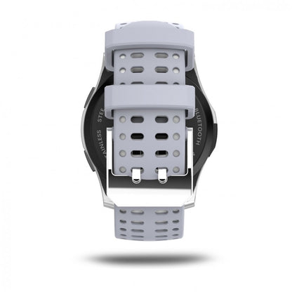 Ceas Smartwatch SPORT TOP GEAR 2019, Cadran din otel, Conectivitate 2G, Display 1.3' IPS, Bluetooth 4.0, Compatibil Android si iOS, Senzori Tensiune si Puls, Culoare-Alb