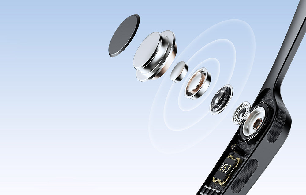 Ochelari inteligenti idealSTORE GlassesXP, Preluare Apel, Microfon HD, Bluetooth 5.3, Ascultare Muzica, Difuzoare incorporate, Sunet Stereo HD, Sunet Notificari, Asistent Vocal, Lentile TAC de Inalta Calitate, Rezistent la Impact si Apa