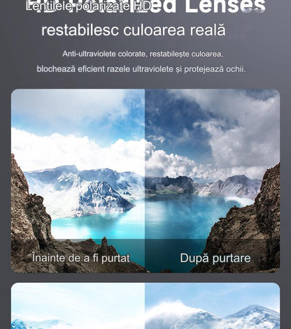 Ochelari inteligenti idealSTORE GlassesXP, Preluare Apel, Microfon HD, Bluetooth 5.3, Ascultare Muzica, Difuzoare incorporate, Sunet Stereo HD, Sunet Notificari, Asistent Vocal, Lentile TAC de Inalta Calitate Orange, Rezistent la Impact si Apa