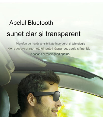 Ochelari inteligenti idealSTORE GlassesXP, Preluare Apel, Microfon HD, Bluetooth 5.3, Ascultare Muzica, Difuzoare incorporate, Sunet Stereo HD, Sunet Notificari, Asistent Vocal, Lentile TAC de Inalta Calitate Orange, Rezistent la Impact si Apa