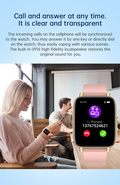 Ceas SmartWatch Gold Star idealSTORE, Ecran TFT 1,69, Android/IOS, Bluetooth, Difuzor-Microfon, Control Muzica, Camera, Apeluri, Norificari, Vreme, Fitness Traker, IP67, Monitorizare Somn, Ritm Cardiac, Tensiune Arteriala, SpO2, Sport, Pedometru