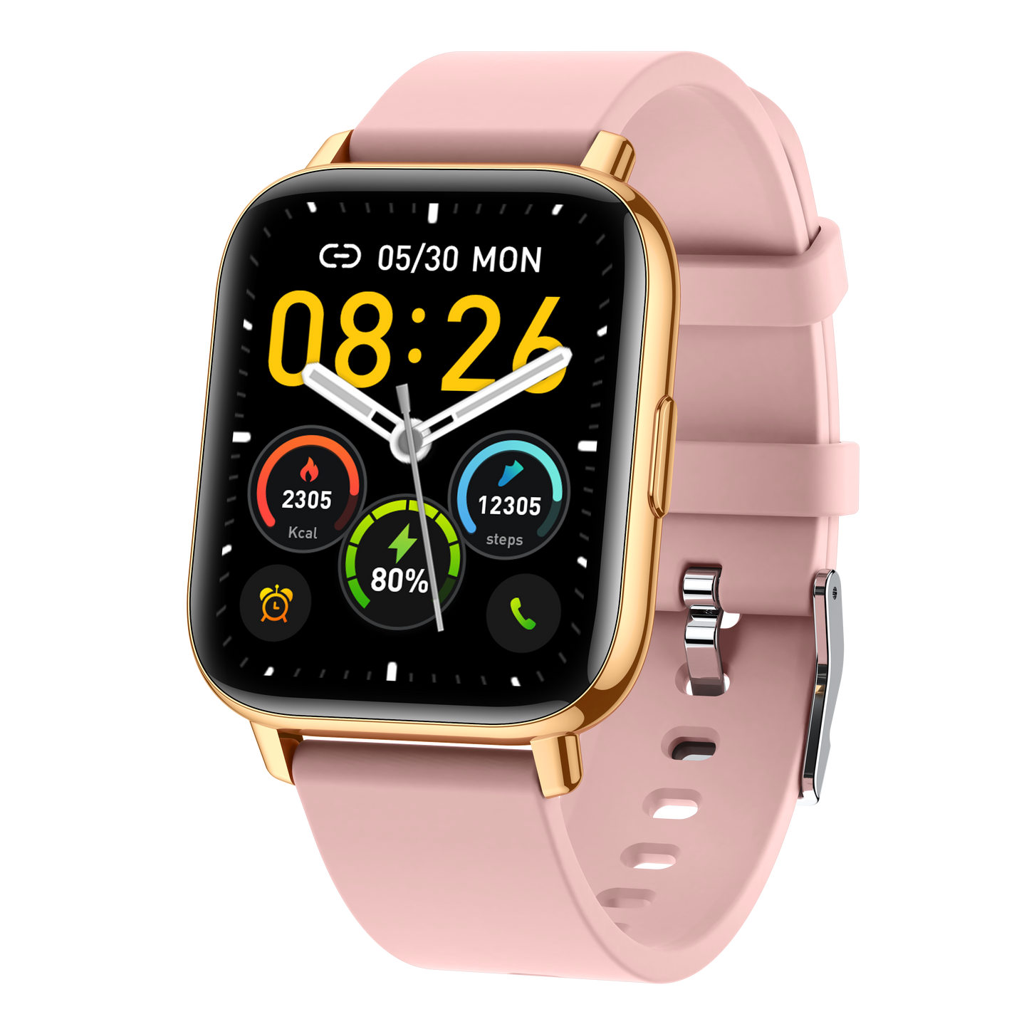Ceas SmartWatch Gold Star idealSTORE, Ecran TFT 1,69, Android/IOS, Bluetooth, Difuzor-Microfon, Control Muzica, Camera, Apeluri, Norificari, Vreme, Fitness Traker, IP67, Monitorizare Somn, Ritm Cardiac, Tensiune Arteriala, SpO2, Sport, Pedometru
